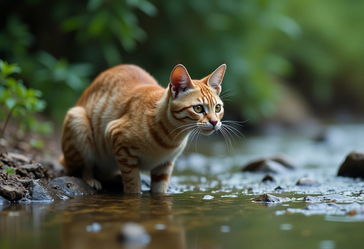 chat tête plate